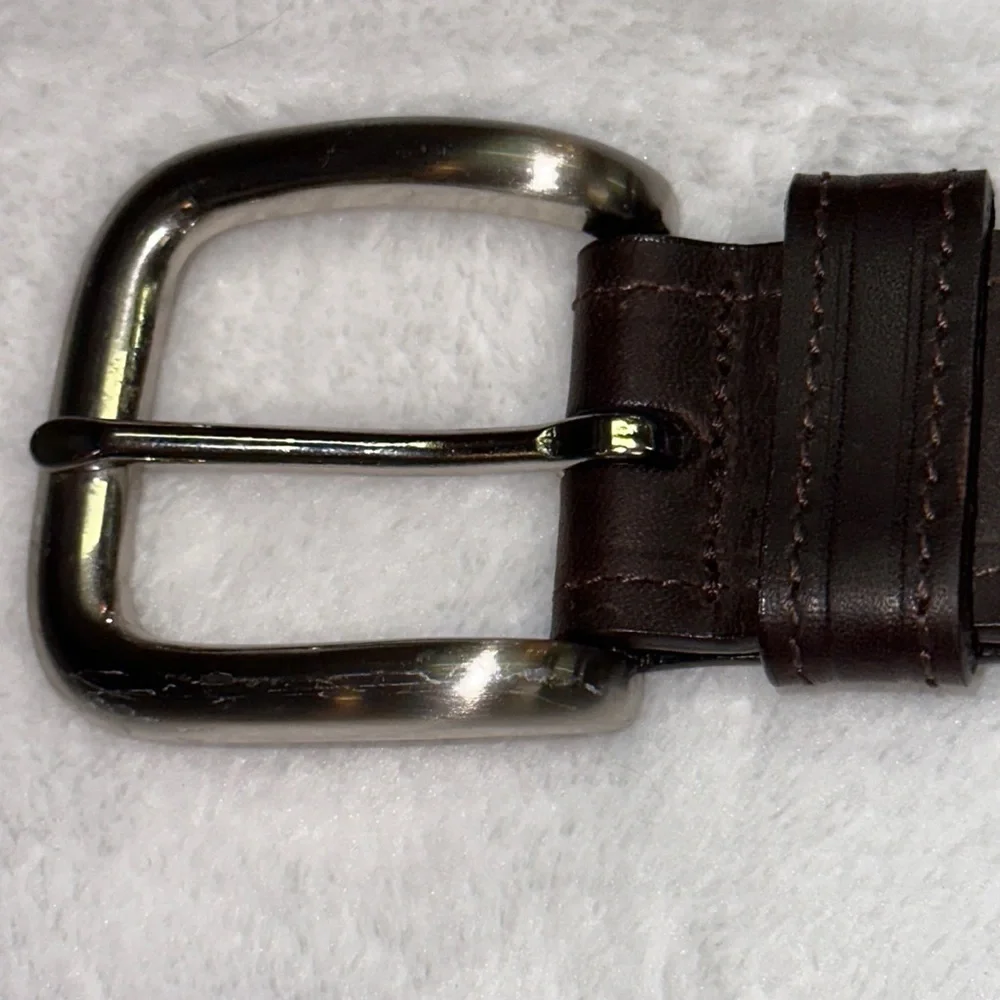 Reward Mens Full Grain Leather Deep Chocolate Belt 34